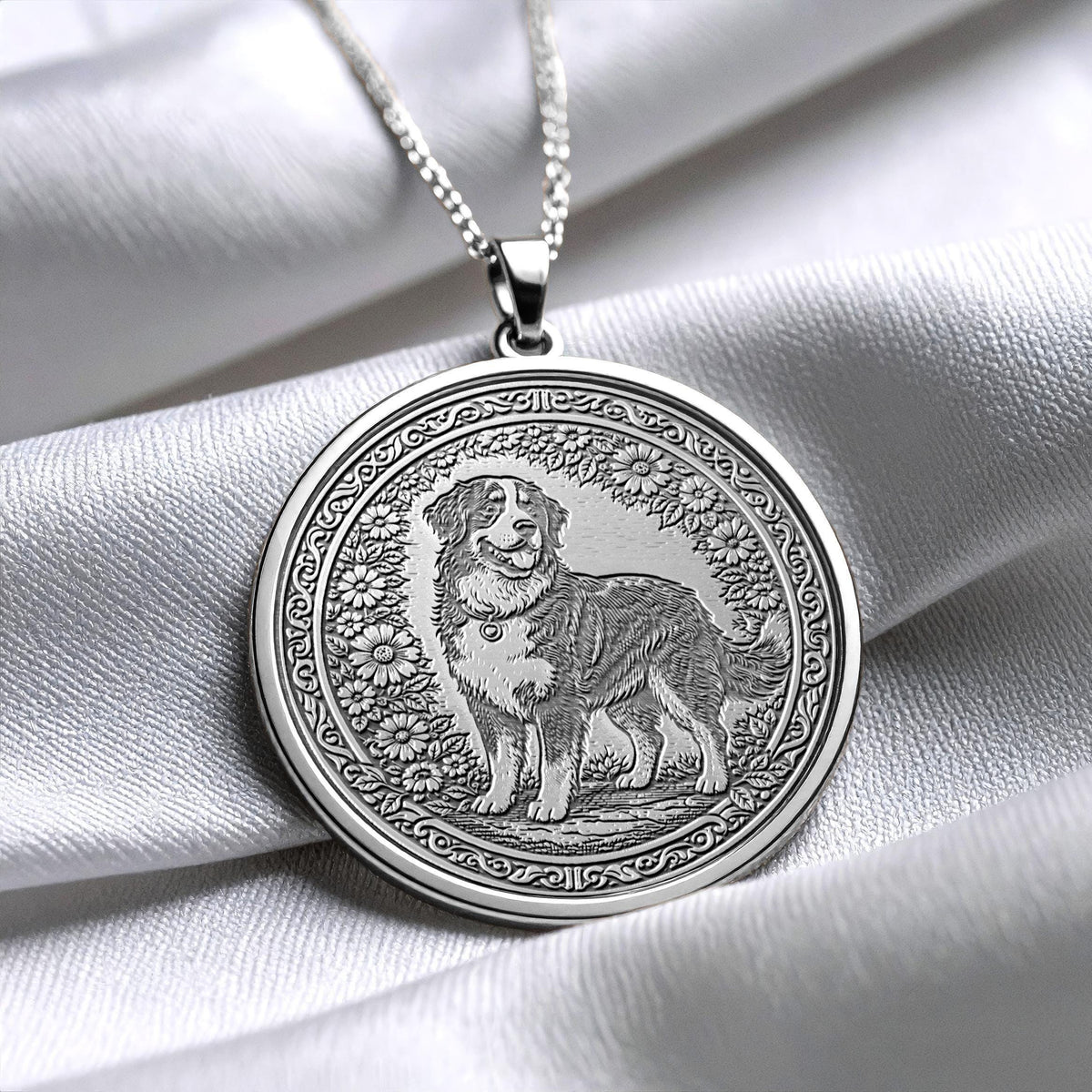 Bernese Mountain Dog Pendant – Necklace of Gentle Strength