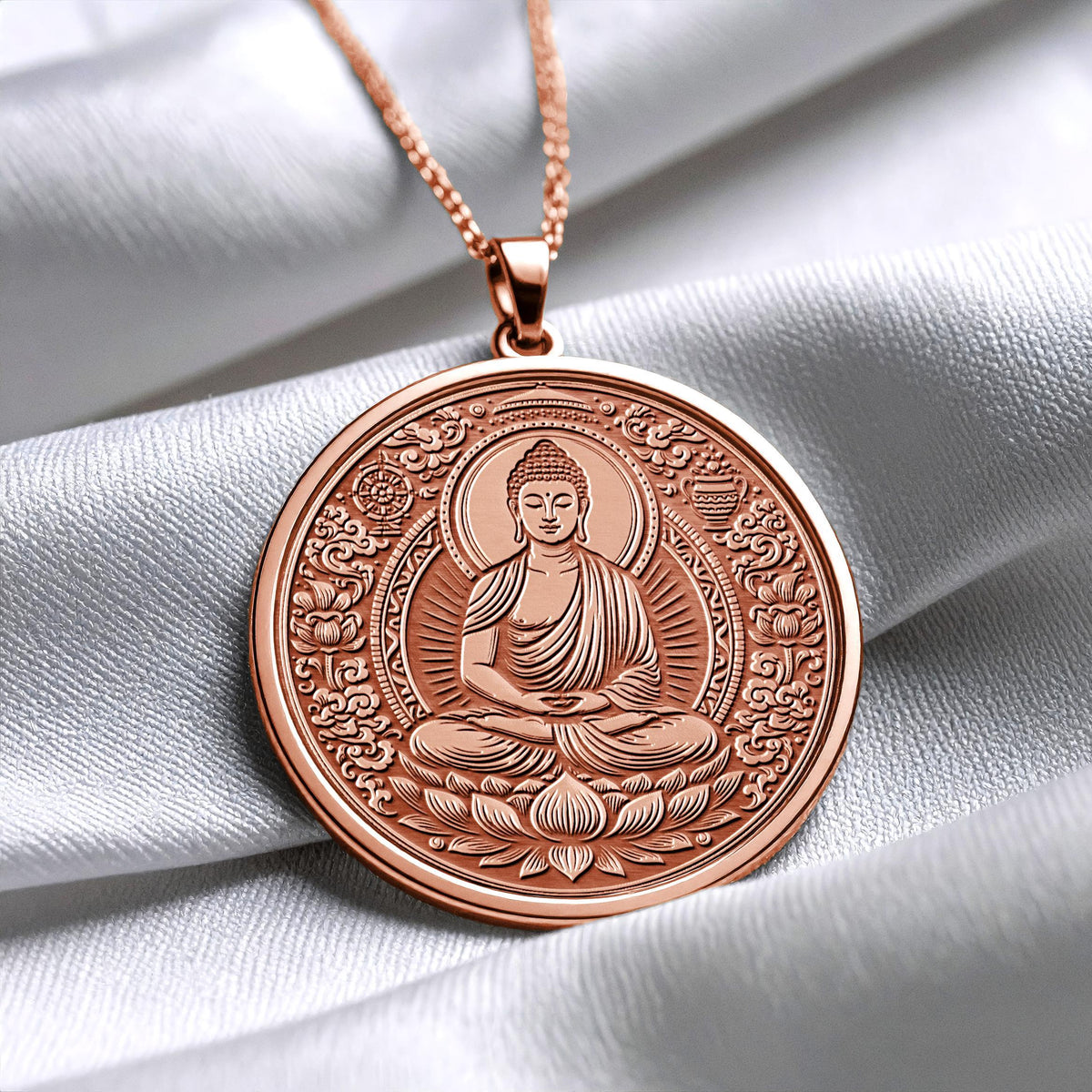 Buddha Necklace – Pendant of Awareness, Light, Peace
