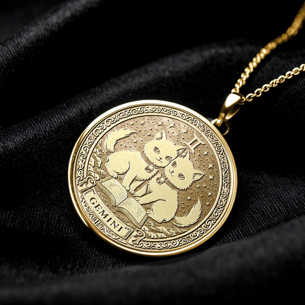 Gemini Zodiac Pendant Necklace Gift