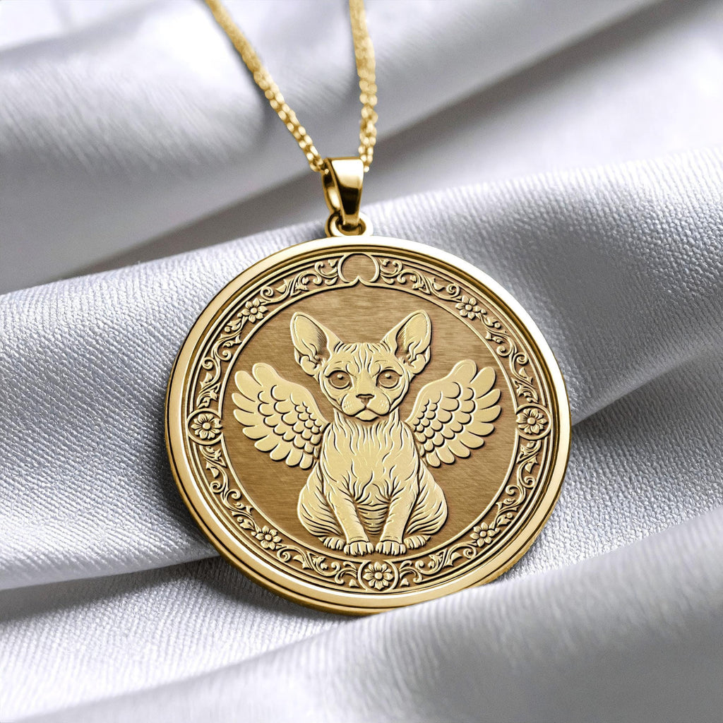 Elegant Sphynx Cat Pendant for Cat Lovers