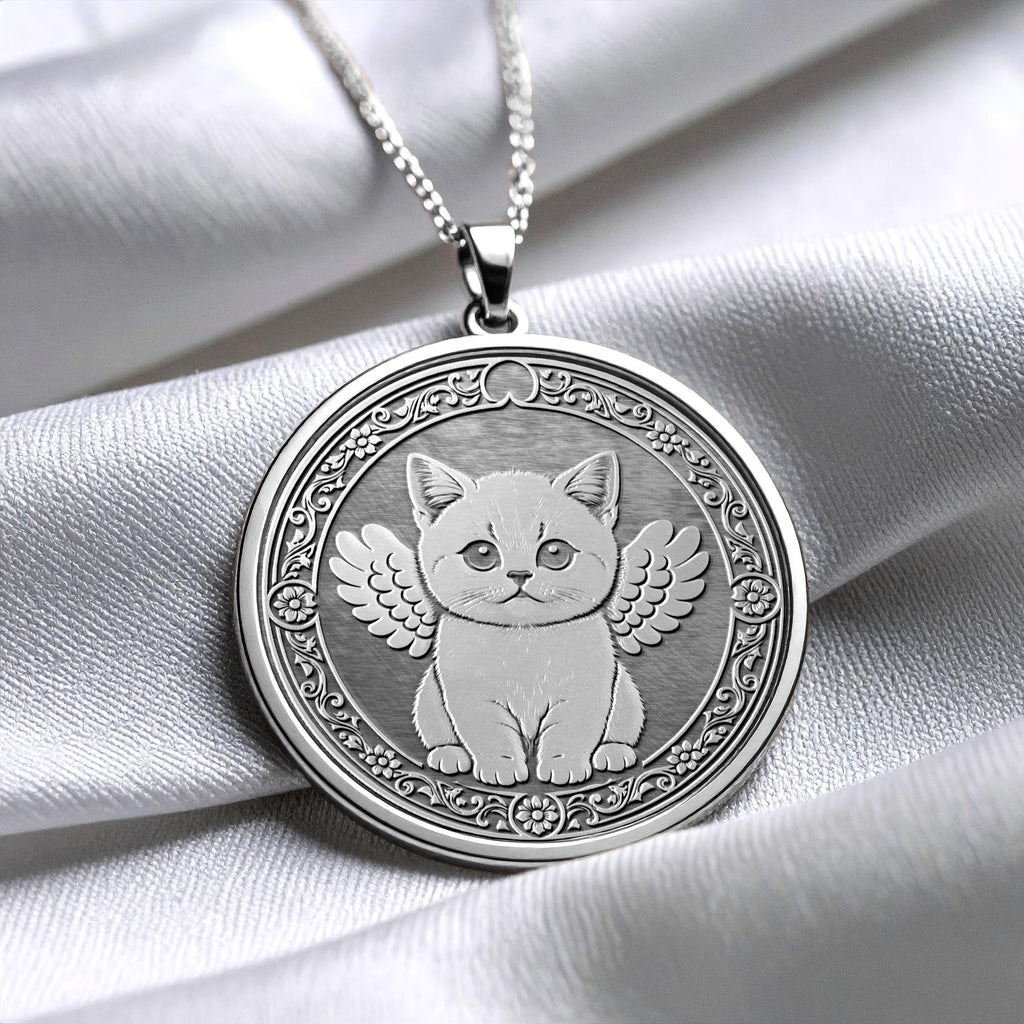 British Shorthair Kitty Elegant Charm Necklace