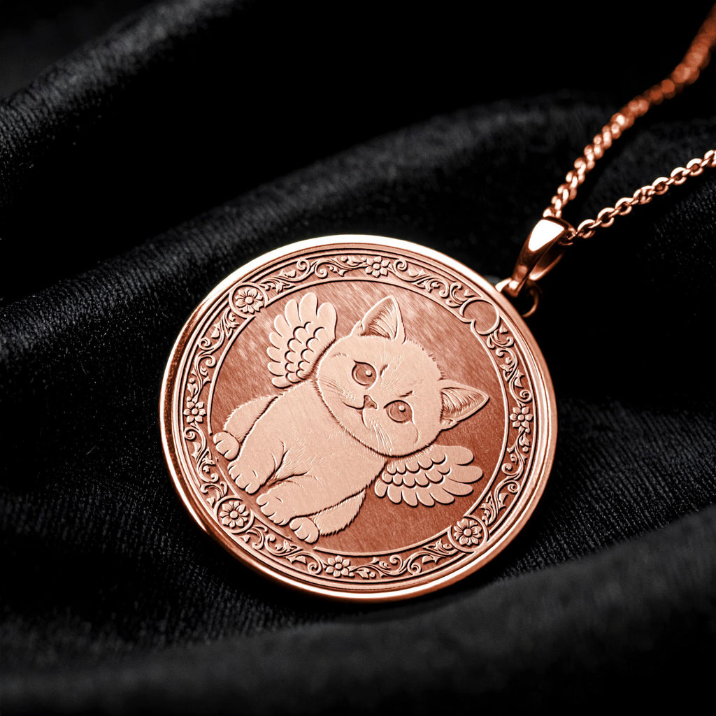 British Shorthair Kitty Elegant Charm Necklace