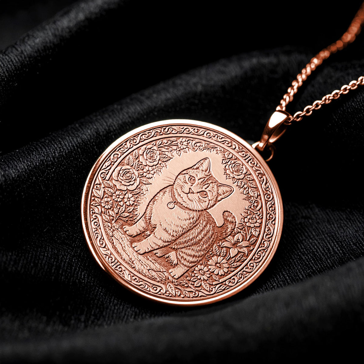 Tabby Cat Necklace – Warmth &  Playfulness