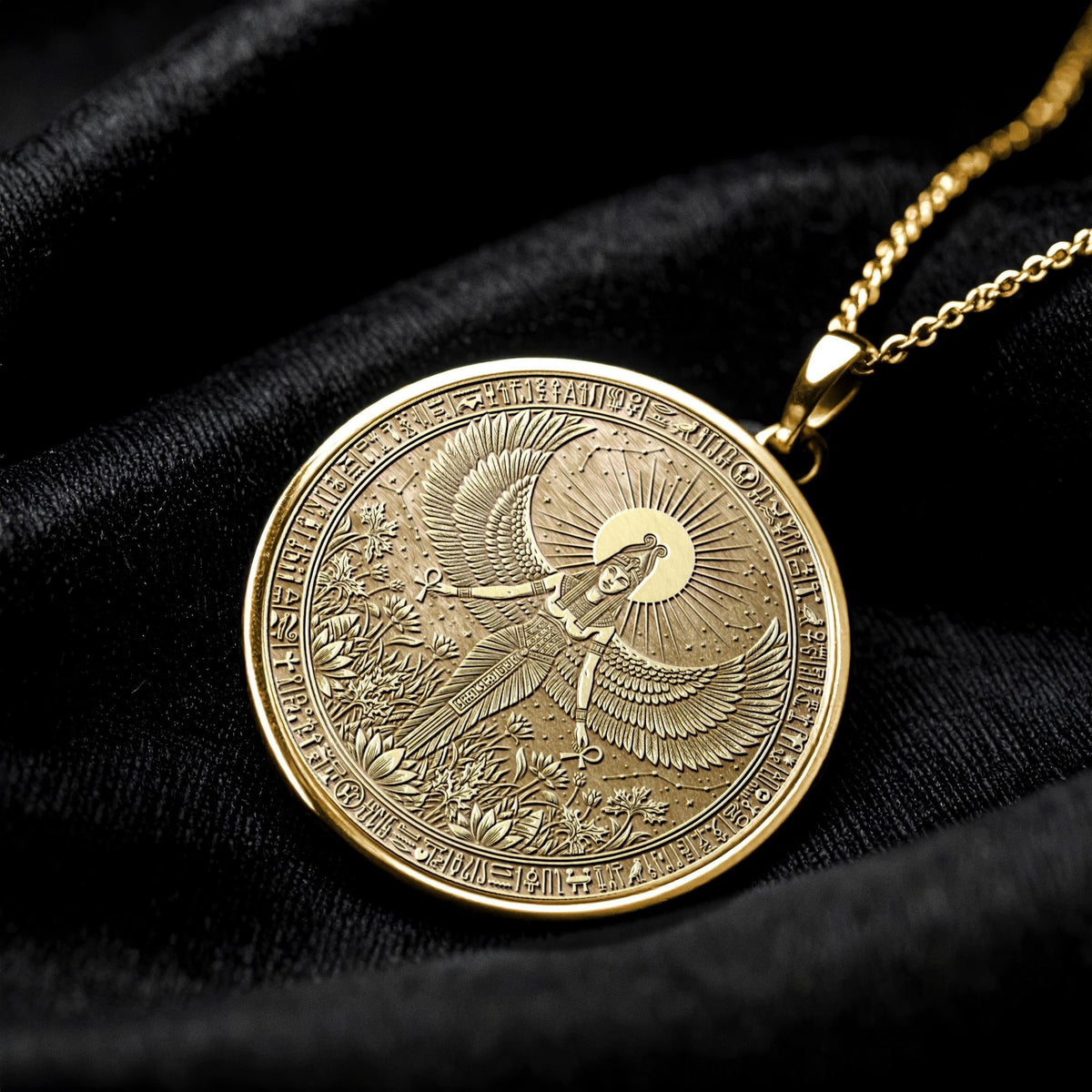 Isis Amulet Necklace, Egyptian Goddess Pendant, Protection Jewelry, Feminine Energy Gift for Her