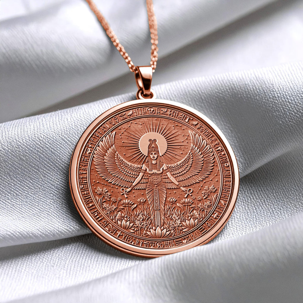 Isis Amulet Necklace, Egyptian Goddess Pendant, Protection Jewelry, Feminine Energy Gift for Her