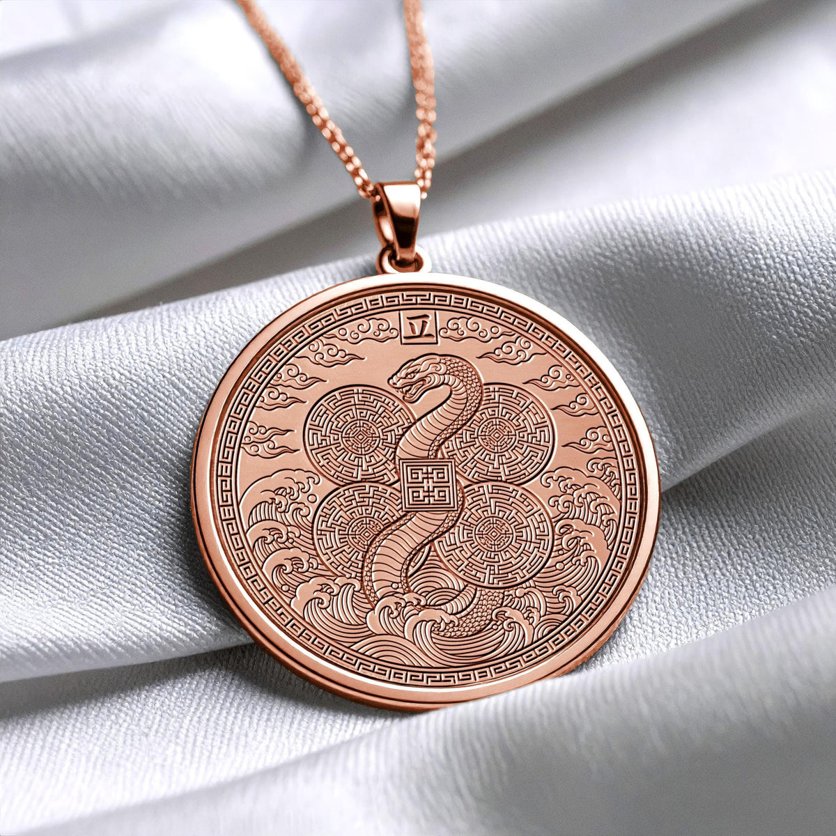 Year of the Snake JPendant,Lucky Charm, Chinese Zodiac Necklace