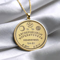 Ouija Spirit Board Pendant Necklace – Occult Divination Necklace with Mystical Design
