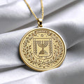 Israel Coat of Arms Necklace – Heritage, Strength & Unity