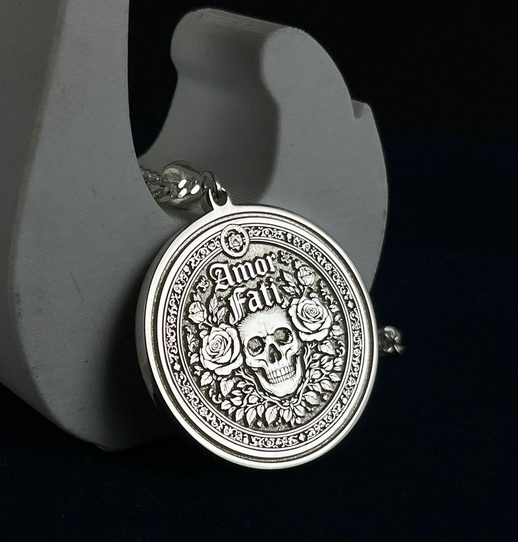 Double-Sided Necklace 250 Micron 30 MM – Personalized Engraved Pendant, Choose Any Two Designs from Shop