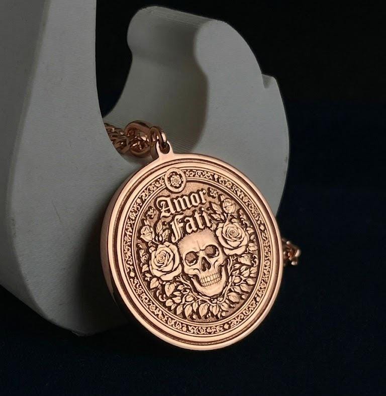 Double-Sided Necklace 250 Micron 30 MM – Personalized Engraved Pendant, Choose Any Two Designs from Shop
