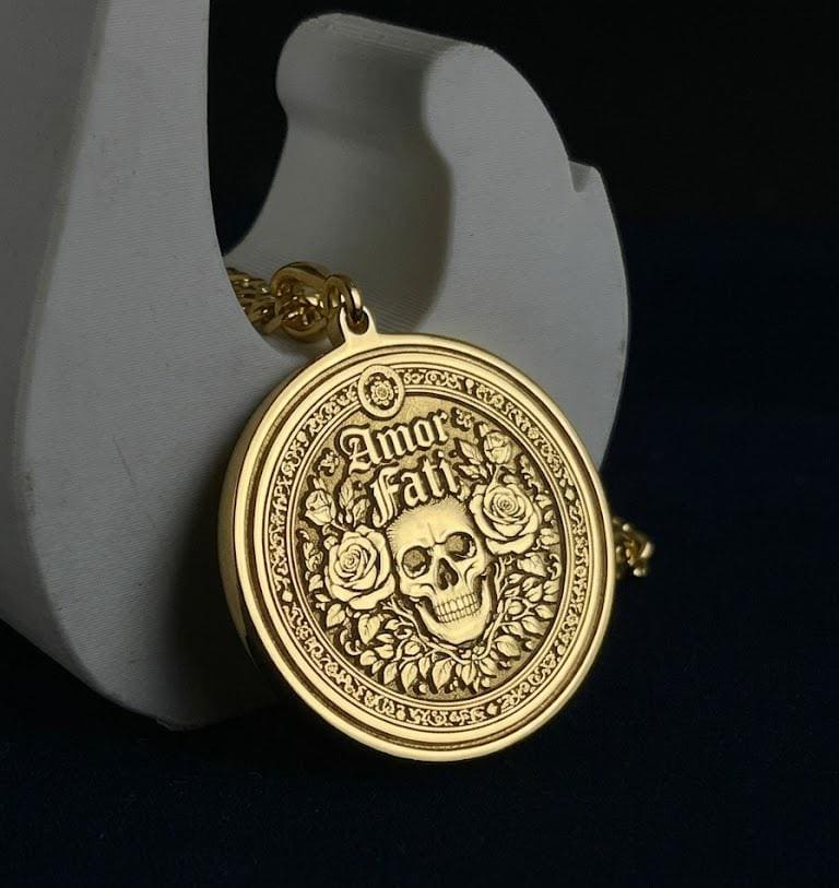 Double-Sided Necklace 250 Micron 30 MM – Personalized Engraved Pendant, Choose Any Two Designs from Shop