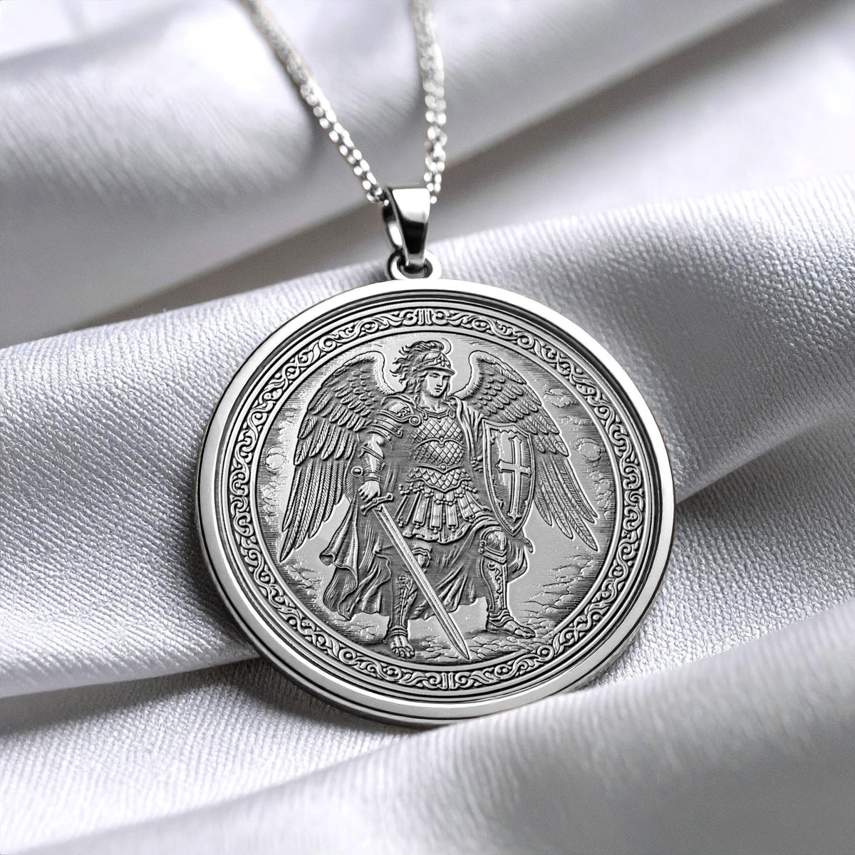 Archangel Michael Pendant Necklace