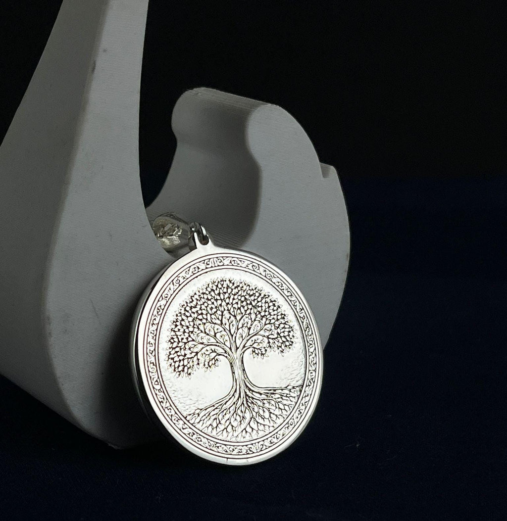 Double-Sided Necklace 250 Micron 30 MM – Personalized Engraved Pendant, Choose Any Two Designs from Shop