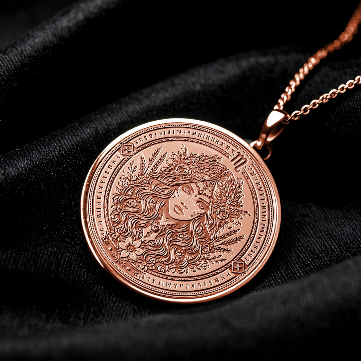 Virgo Zodiac Necklace – Wisdom, Precision & Inner Balance