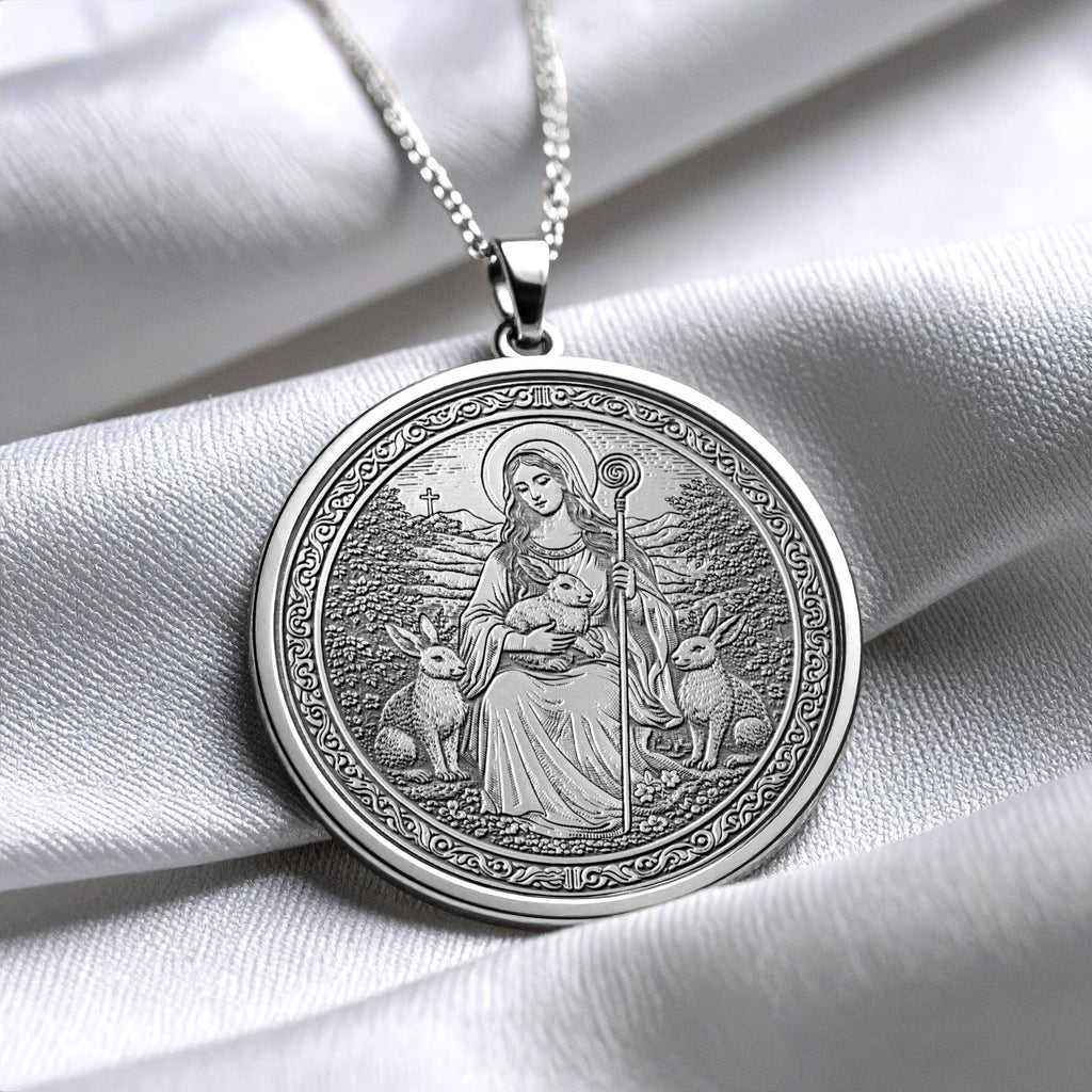 Saint Melangell Pendant – Protection, Compassion & Sacred Peace