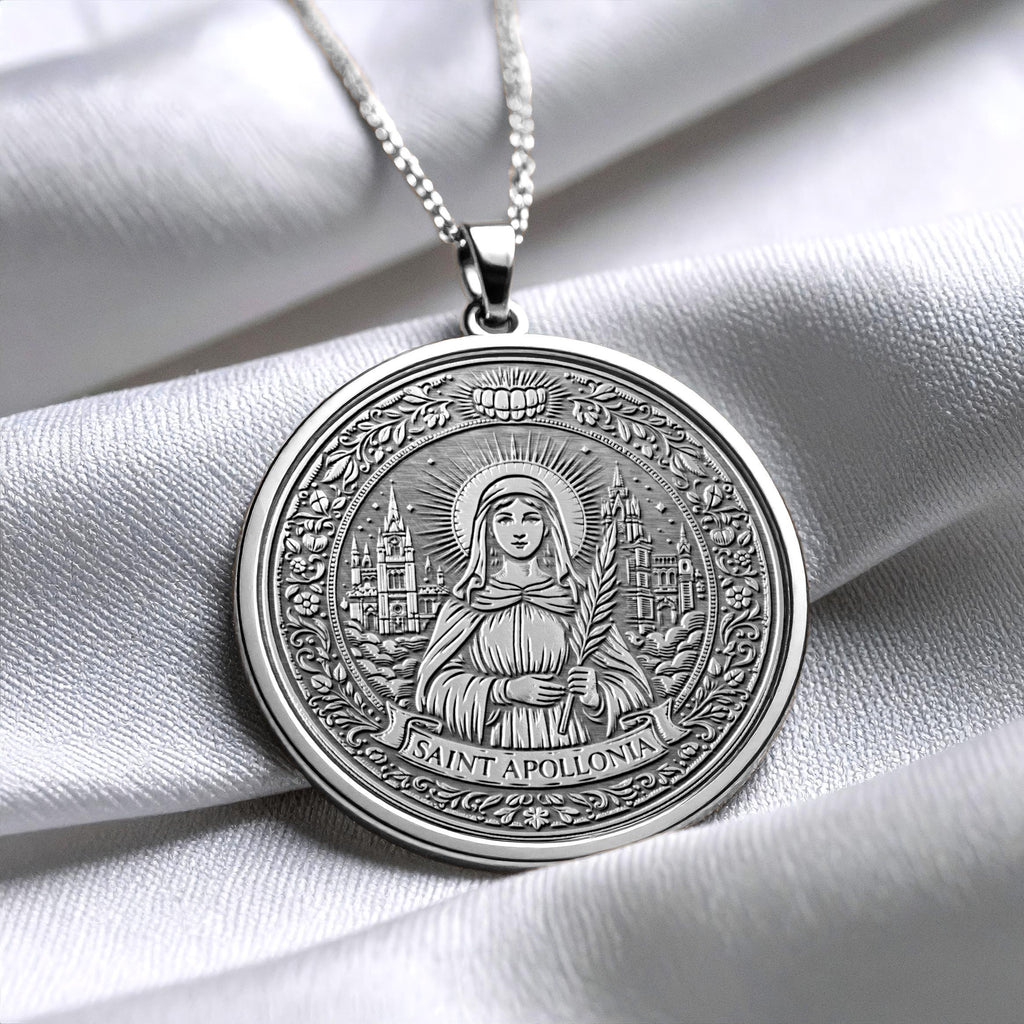Saint Apollonia Pendant – Grace, Resilience & Sacred Protection