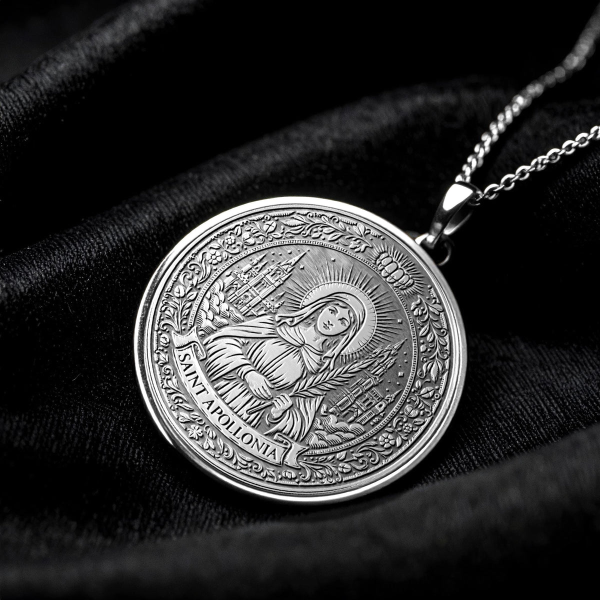 Saint Apollonia Pendant – Grace, Resilience & Sacred Protection