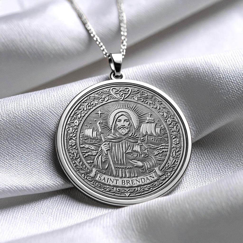 Saint Brendan Pendant – Courage, Journey & Divine Guidance