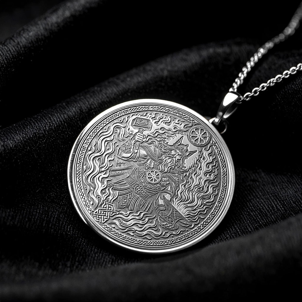 Svarog Pendant – Slavic God of Fire Necklace
