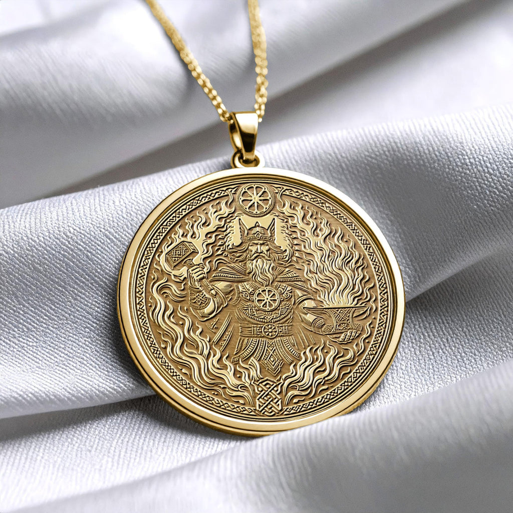 Svarog Pendant – Slavic God of Fire Necklace