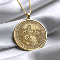 Saint Genevieve Pendant Necklace – Protection, Faith & Devotion