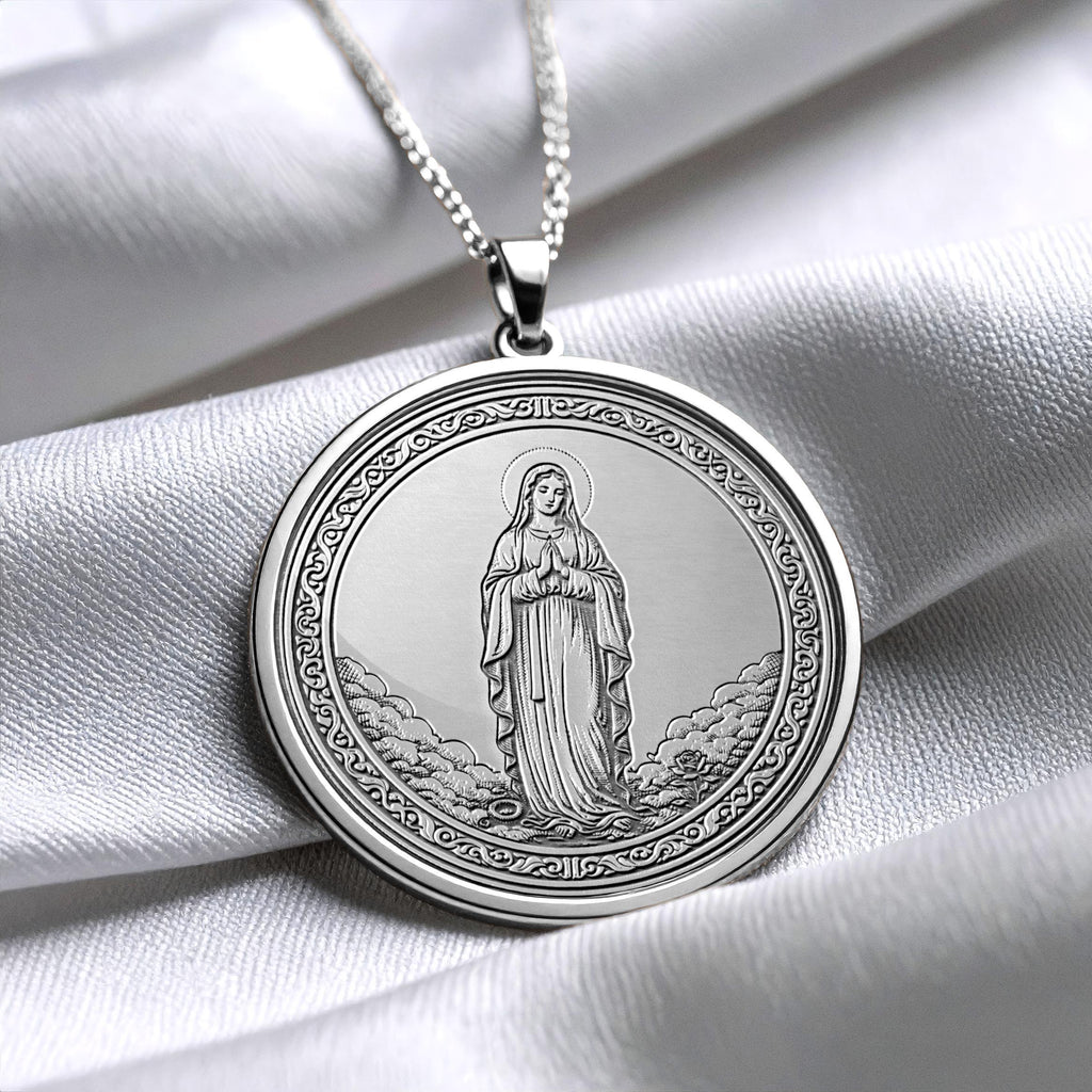 Virgin Mary Pendant Necklace – Faith, Grace & Divine Protection