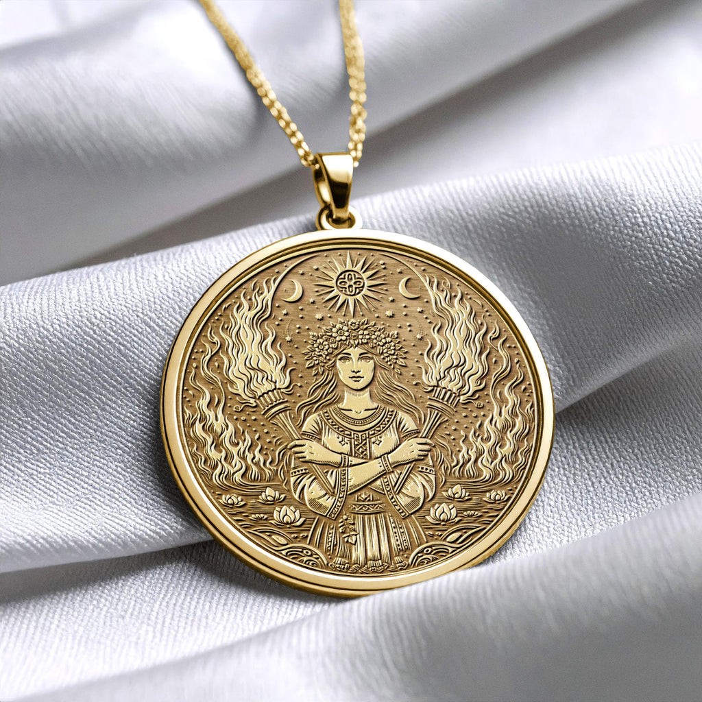 Kupala Necklace – Fire, Water & Sacred Renewal