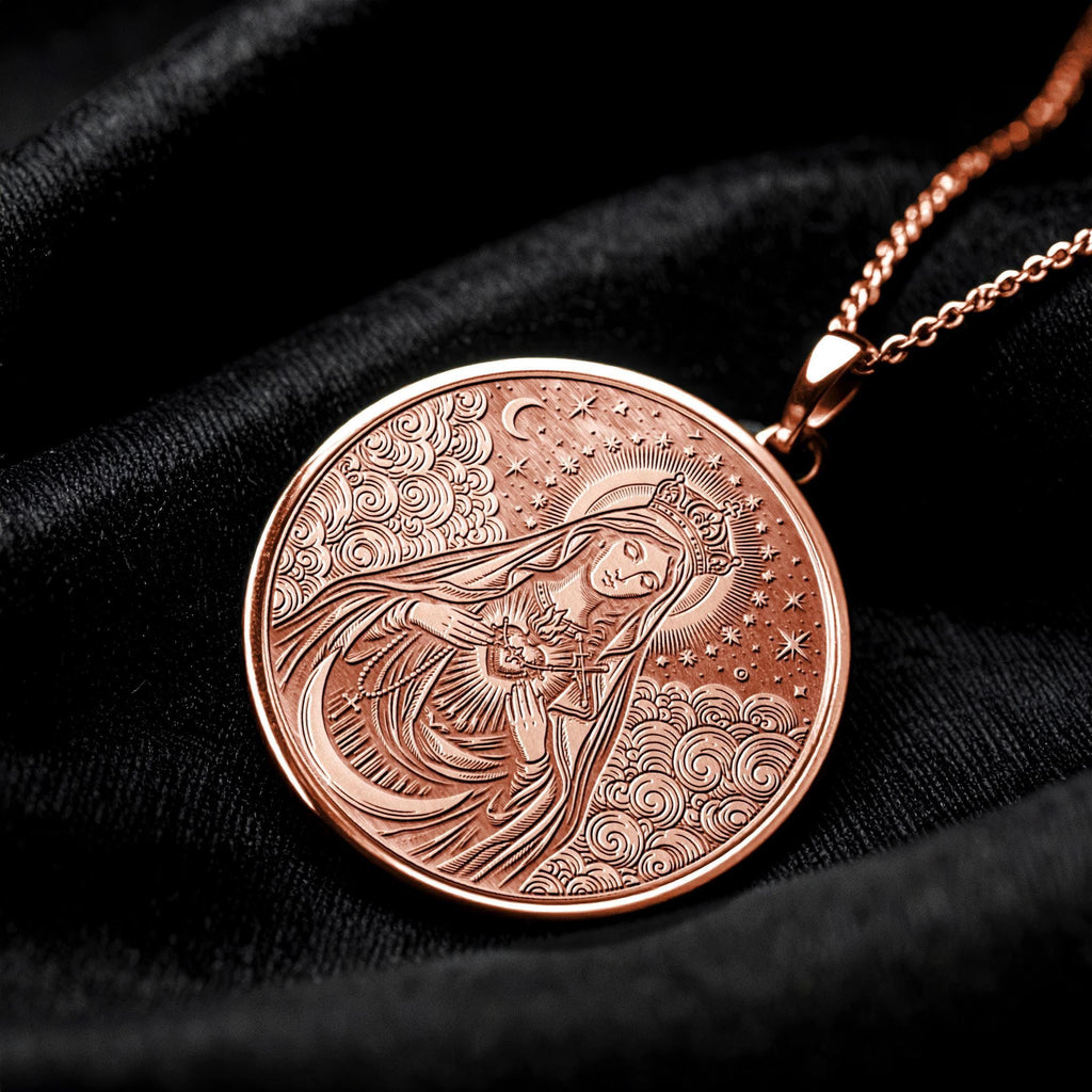 Mother Mary Pendant Necklace – Compassion, Faith & Divine Love
