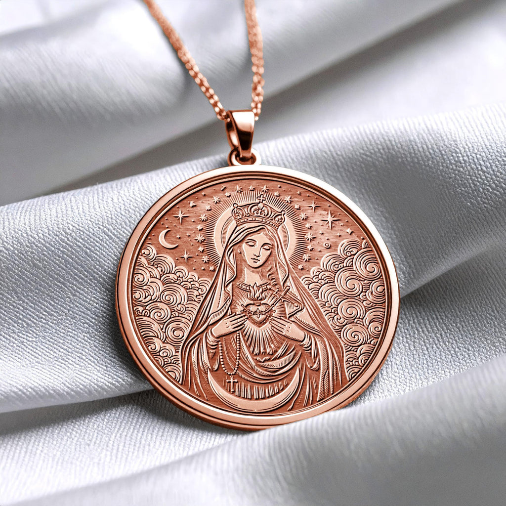 Mother Mary Pendant Necklace – Compassion, Faith & Divine Love