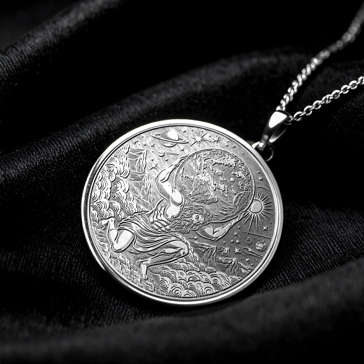 Atlas Pendant Necklace – Strength, Endurance & Resilience