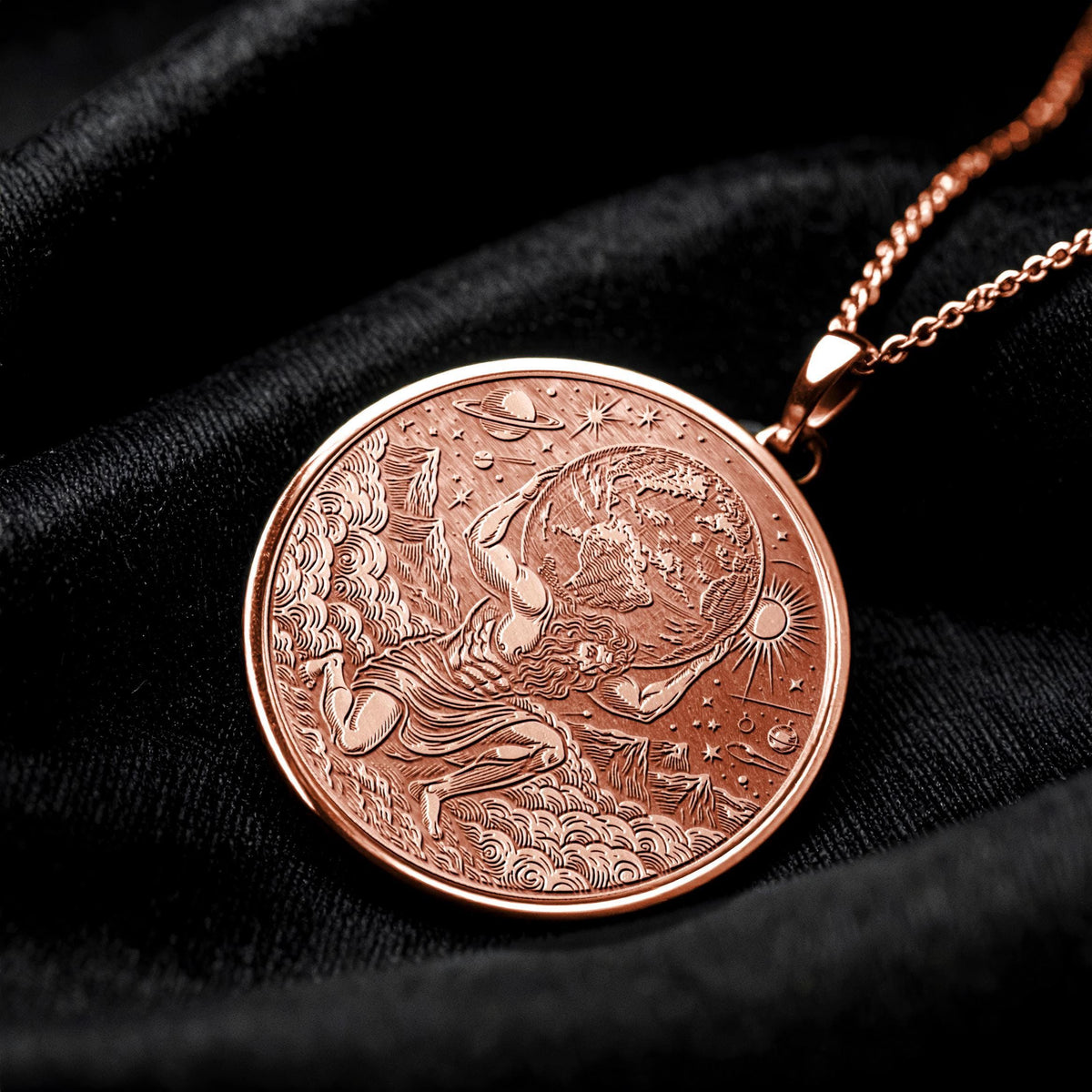 Atlas Pendant Necklace – Strength, Endurance & Resilience