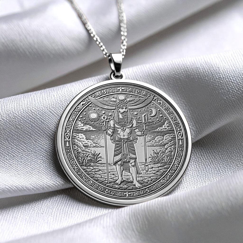 Ancient Egyptian Geb Pendant Necklace – Earth, Stability & Life Force