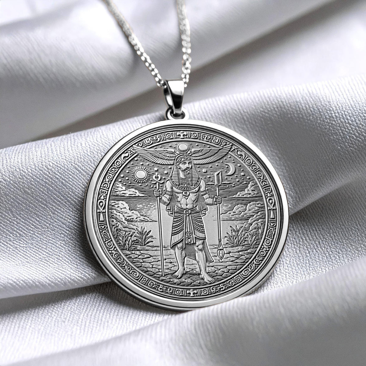 Ancient Egyptian Geb Pendant Necklace – Earth, Stability & Life Force
