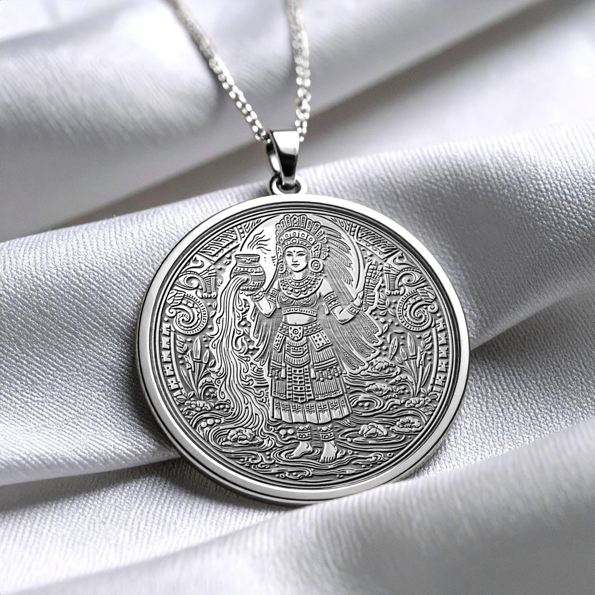 Chalchiuhtlicue Pendant Necklace – Water, Purity & Emotional Flow