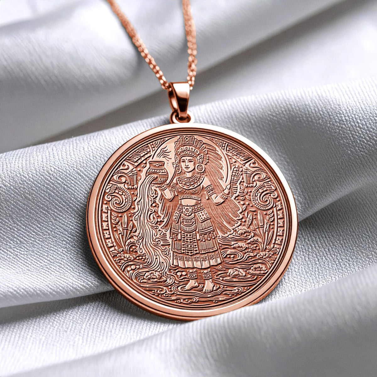 Chalchiuhtlicue Pendant Necklace – Water, Purity & Emotional Flow