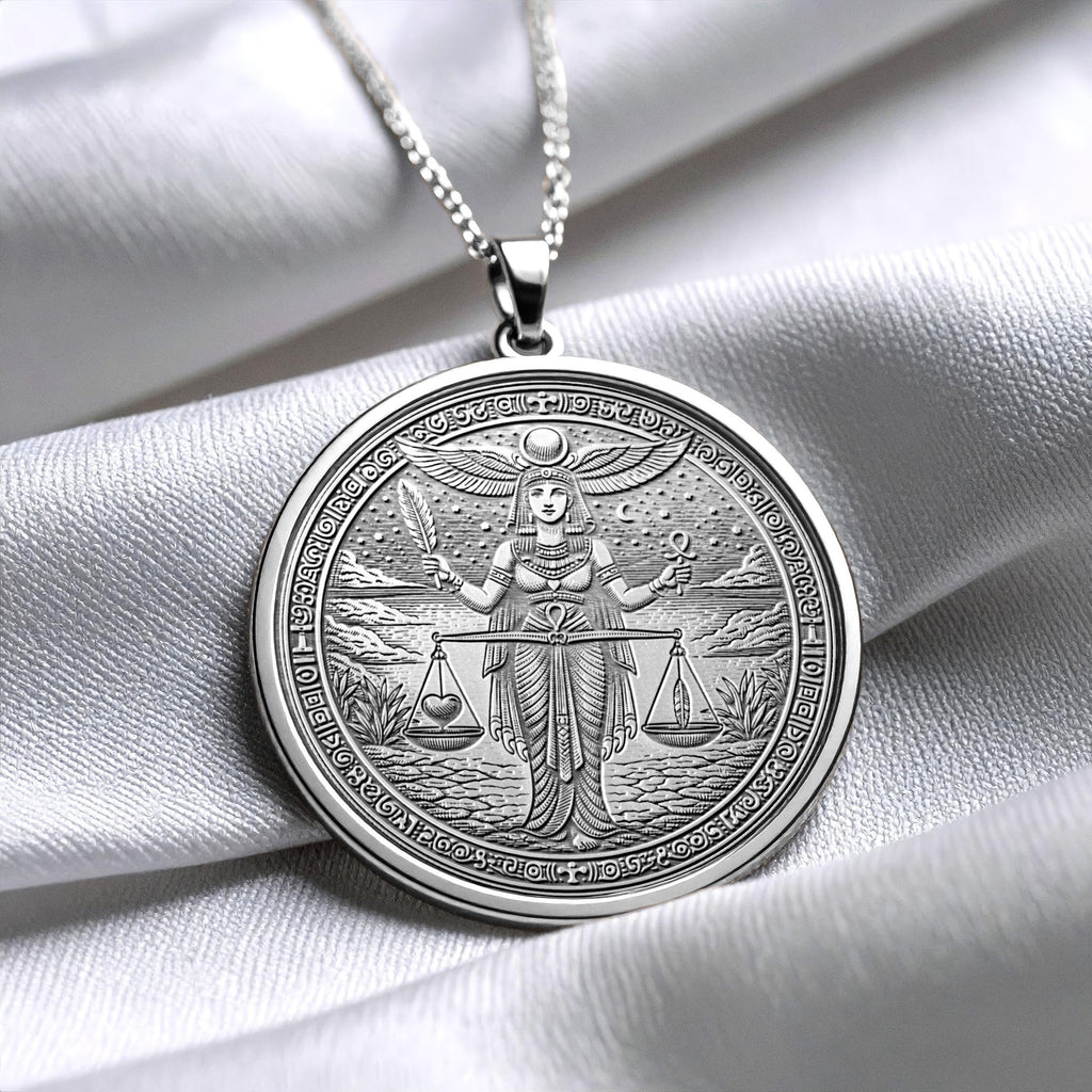 Ma’at Pendant Necklace – Truth, Balance & Divine Order