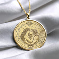 Eros Pendant Necklace with Cupid Design, Romantic Greek Mythology Pendant