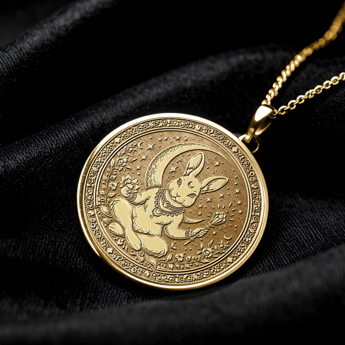 Mystic Moon Rabbit Pendant