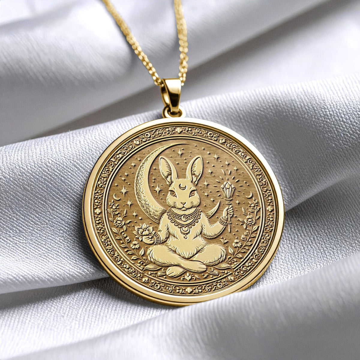Mystic Moon Rabbit Pendant