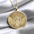 Archangel Raphael Necklace, Faith and Protection Symbol,