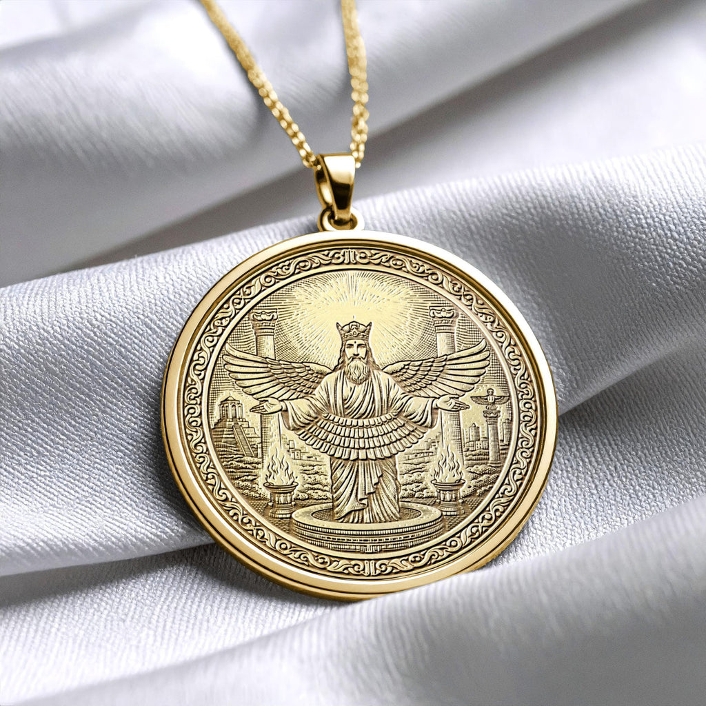 Ahura Mazda Necklace – Wisdom, Light & Divine Guidance