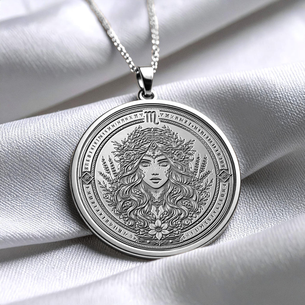 Virgo Zodiac Necklace – Wisdom, Precision & Inner Balance