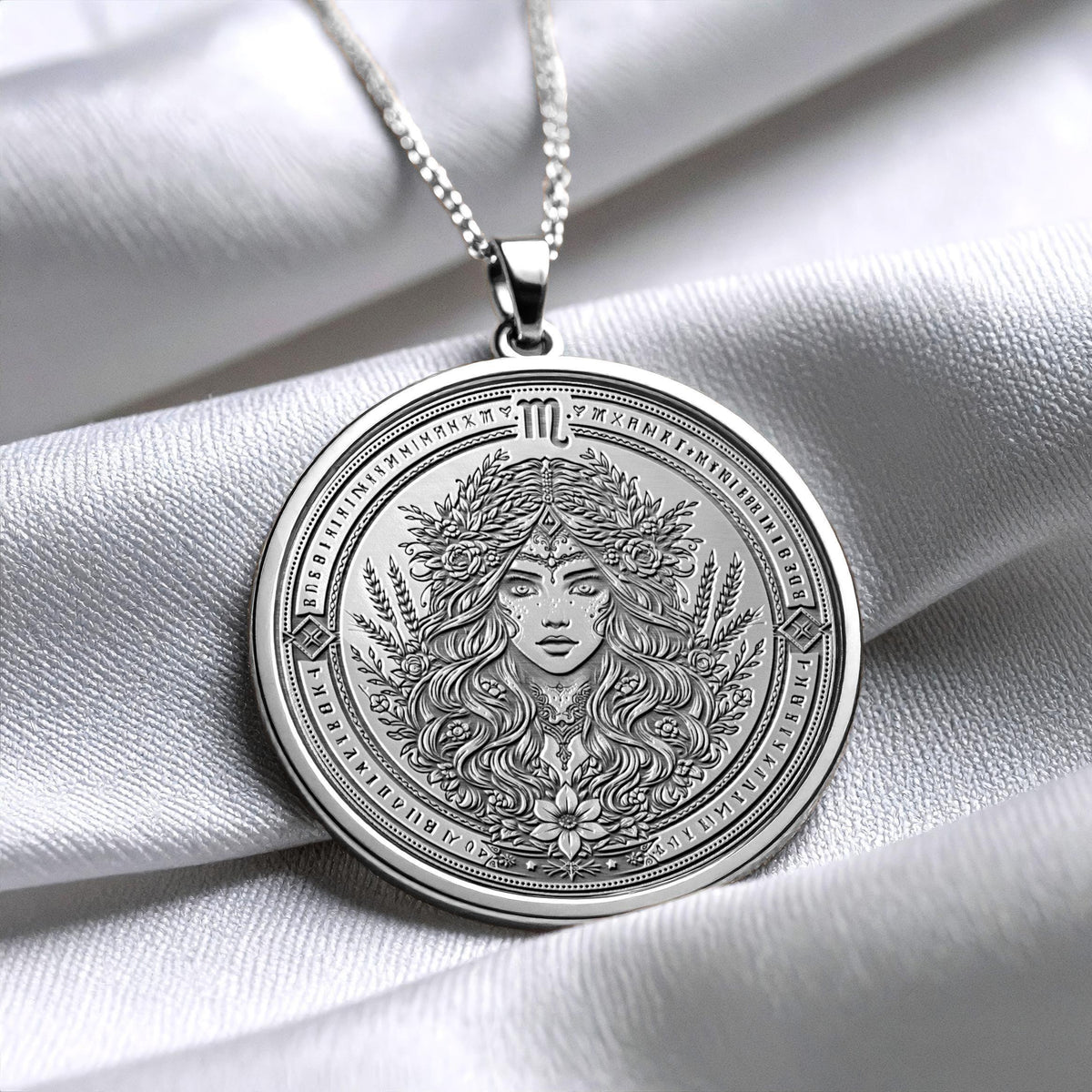 Virgo Zodiac Necklace – Wisdom, Precision & Inner Balance