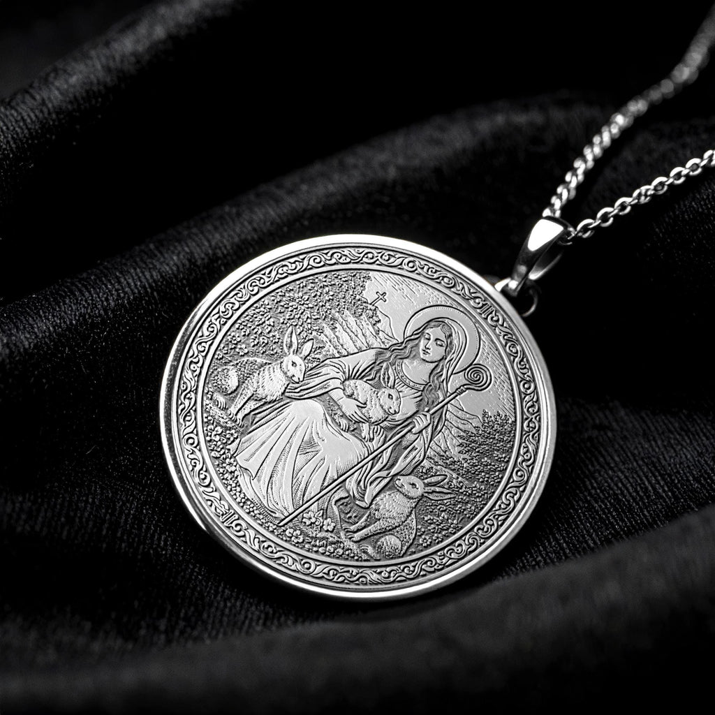 Saint Melangell Pendant – Protection, Compassion & Sacred Peace