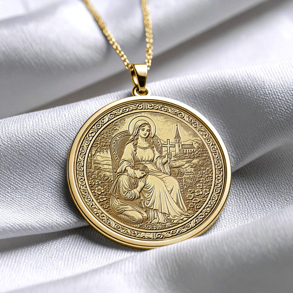 Saint Dymphna Pendant – Healing, Protection & Inner Peace