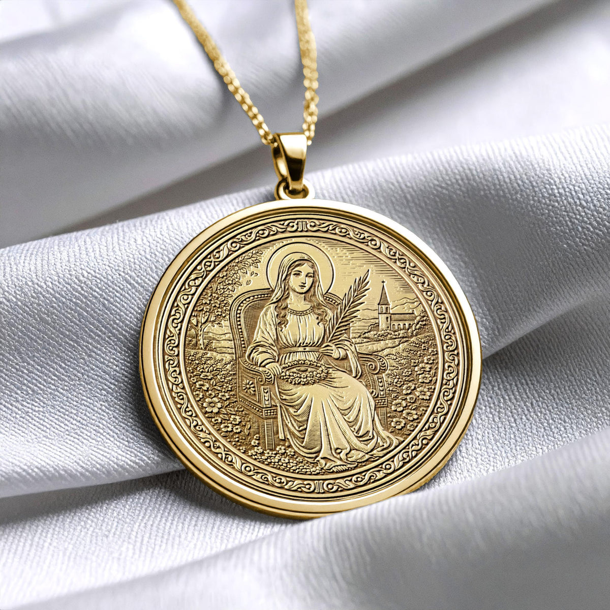 Saint Apollonia Pendant – Endurance, Faith & Healing Strength
