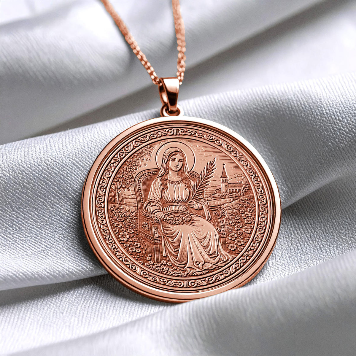 Saint Apollonia Pendant – Endurance, Faith & Healing Strength
