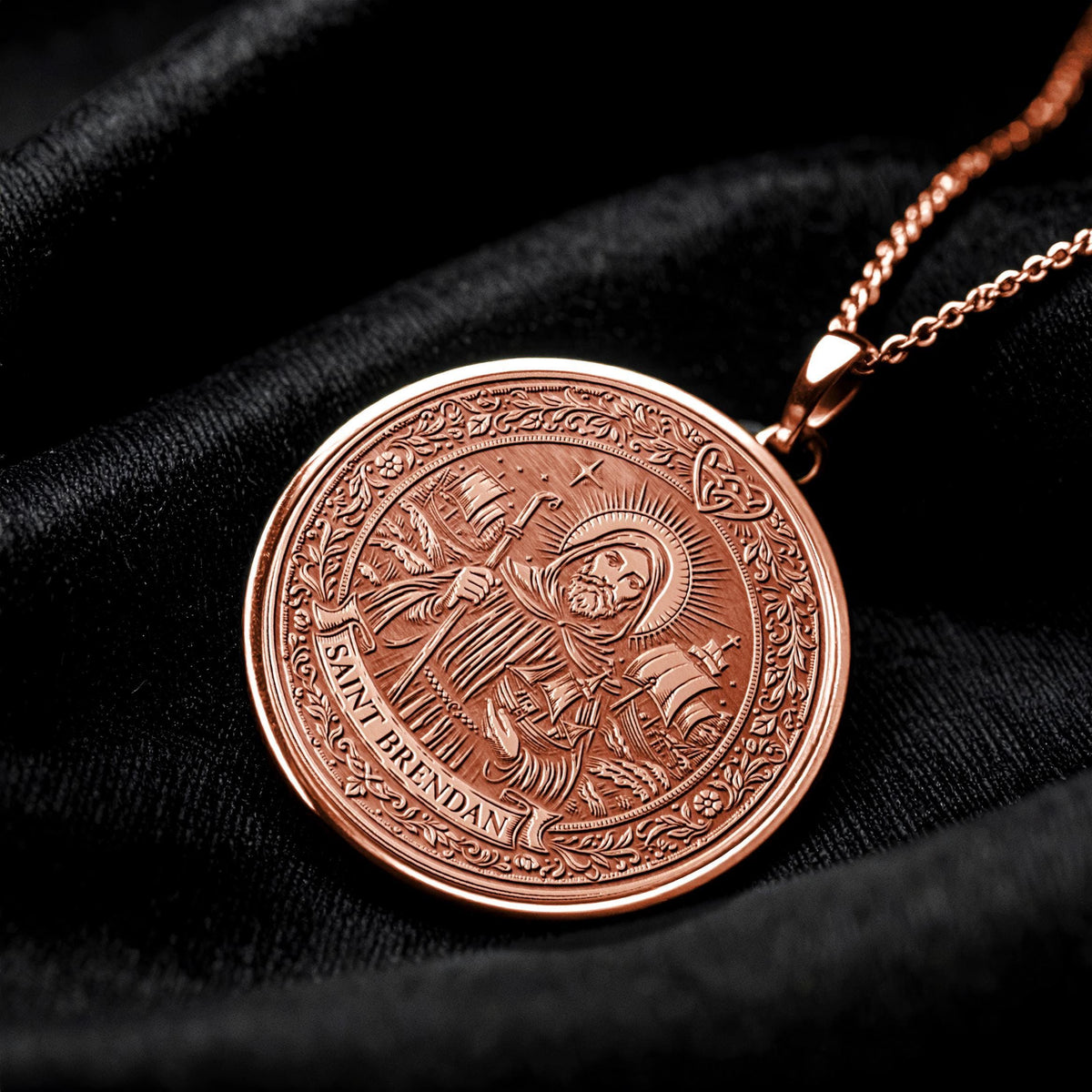 Saint Brendan Pendant – Courage, Journey & Divine Guidance