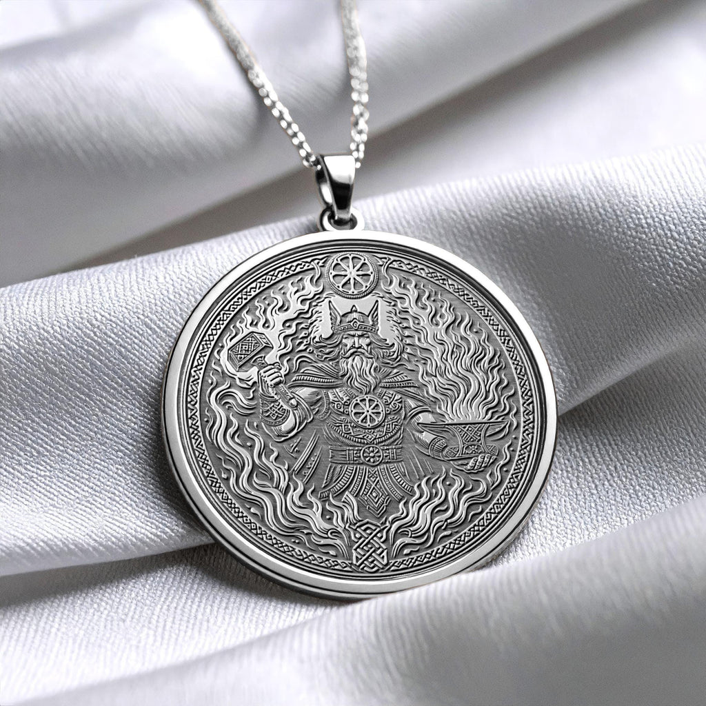 Svarog Pendant – Slavic God of Fire Necklace