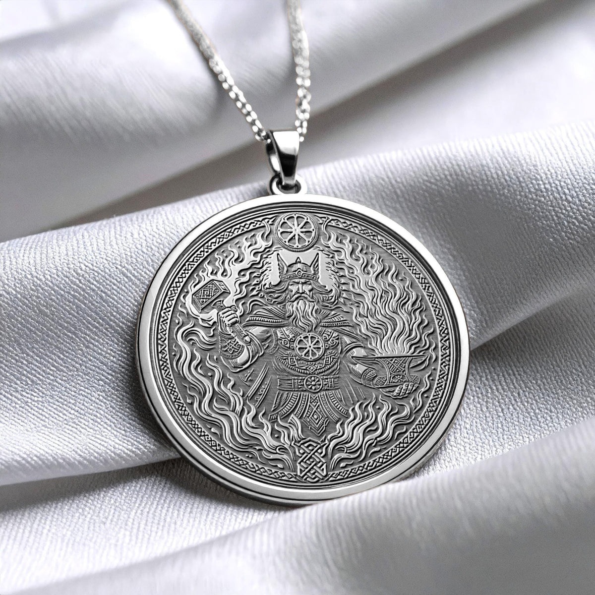 Svarog Pendant – Slavic God of Fire Necklace
